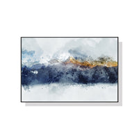 Thumbnail for 50cmx70cm Abstract Sunlight Mountains Black Frame Canvas Wall Art