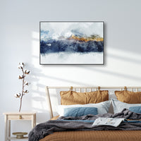 Thumbnail for 50cmx70cm Abstract Sunlight Mountains Black Frame Canvas Wall Art