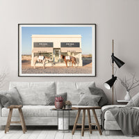 Thumbnail for 50cmx70cm Horses Fashion Black Frame Canvas Wall Art