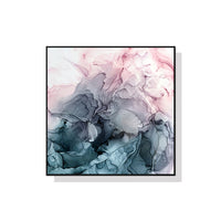 Thumbnail for 50cmx50cm Marbled Pink Grey Black Frame Canvas Wall Art