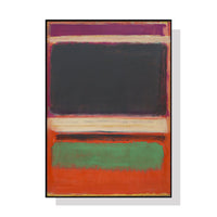 Thumbnail for 50cmx70cm Black Orange Green By Mark Rothko Black Frame Canvas Wall Art