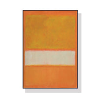 Thumbnail for Wall Art 60cmx90cm Yellow By Mark Rothko Black Frame Canvas