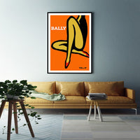 Thumbnail for Wall Art 90cmx135cm Orange Legs Black Frame Canvas