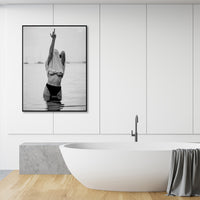 Thumbnail for Wall Art 100cmx150cm Feminist Print Black Frame Canvas