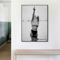 Thumbnail for Wall Art 60cmx90cm Feminist Print Black Frame Canvas