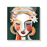 Thumbnail for Wall Art 40cmx40cm Sophie II Gold Frame Canvas