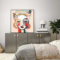 Thumbnail for Wall Art 40cmx40cm Sophie Black Frame Canvas