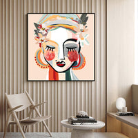 Thumbnail for Wall Art 50cmx50cm Sophie Black Frame Canvas