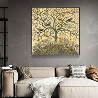 Thumbnail for Wall Art 80cmx80cm Tree Of Life Black Frame Canvas