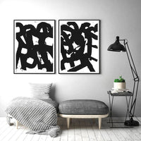 Thumbnail for Wall Art 50cmx70cm Rock N Roll 2 Sets Black Frame Canvas