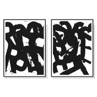 Thumbnail for Wall Art 70cmx100cm Rock N Roll 2 Sets Black Frame Canvas