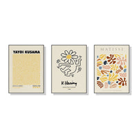 Thumbnail for Wall Art 50cmx70cm Matisse, Keith Haring, Yayoi Kusama 3 Sets Black Frame Canvas
