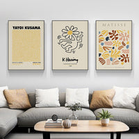 Thumbnail for Wall Art 60cmx90cm Matisse, Keith Haring, Yayoi Kusama 3 Sets Black Frame Canvas