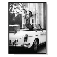 Thumbnail for Wall Art 90cmx135cm High Heels in Classic Car Black Frame Canvas