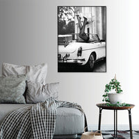Thumbnail for Wall Art 90cmx135cm High Heels in Classic Car Black Frame Canvas