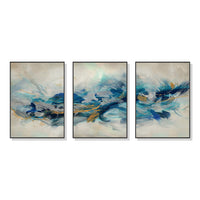Thumbnail for Wall Art 80cmx120cm The Universal 3 Sets Black Frame Canvas