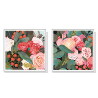 Thumbnail for Wall Art 80cmx80cm Eucalyptus Bouquet 2 Sets White Frame Canvas