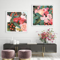 Thumbnail for Wall Art 70cmx70cm Eucalyptus Bouquet 2 Sets White Frame Canvas