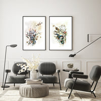 Thumbnail for Wall Art 70cmx100cm Berries And Protea 2 Sets Black Frame Canvas