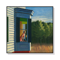 Thumbnail for 50cmx50cm Cape Cod Morning By Edward Hopper Black Frame Canvas Wall Art