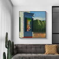 Thumbnail for 50cmx50cm Cape Cod Morning By Edward Hopper Black Frame Canvas Wall Art