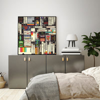 Thumbnail for Wall Art 50cmx50cm Book Black Frame Canvas