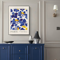 Thumbnail for Wall Art 90cmx135cm Paris Flower Market Black Frame Canvas