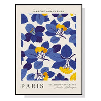 Thumbnail for Wall Art 50cmx70cm Paris Flower Market Black Frame Canvas