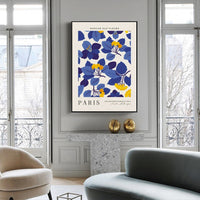 Thumbnail for Wall Art 50cmx70cm Paris Flower Market Black Frame Canvas
