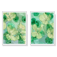 Thumbnail for Wall Art 60cmx90cm Zanzibar Gem 2 Sets White Frame Canvas