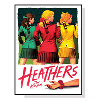 Thumbnail for Wall Art 90cmx135cm Heathers The Musical Black Frame Canvas