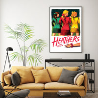 Thumbnail for Wall Art 90cmx135cm Heathers The Musical Black Frame Canvas