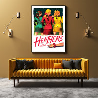 Thumbnail for Wall Art 70cmx100cm Heathers The Musical Black Frame Canvas