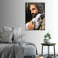 Thumbnail for Wall Art 90cmx135cm Back In His Arms Black Frame Canvas