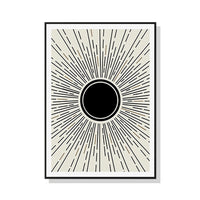 Thumbnail for Wall Art 60cmx90cm Sun Rise Art Black Frame Canvas