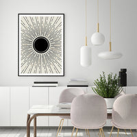 Thumbnail for Wall Art 90cmx135cm Sun Rise Art Black Frame Canvas