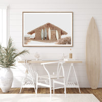 Thumbnail for Wall Art 50cmx70cm Surf Cabin Wood Frame Canvas