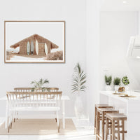 Thumbnail for Wall Art 50cmx70cm Surf Cabin Wood Frame Canvas