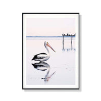 Thumbnail for Wall Art 60cmx90cm Pelican Black Frame Canvas
