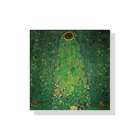 Thumbnail for Wall Art 100cmx100cm Sunflower by Gustav Klimt White Frame Canvas