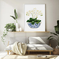 Thumbnail for Wall Art 60cmx90cm Elegant Flower 2 Sets White Frame Canvas