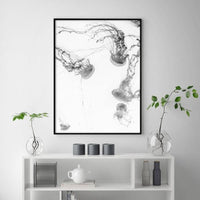 Thumbnail for Wall Art 40cmx60cm Jellyfish Black Frame Canvas