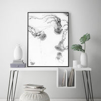 Thumbnail for Wall Art 90cmx135cm Jellyfish Black Frame Canvas