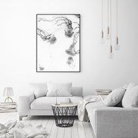 Thumbnail for Wall Art 60cmx90cm Jellyfish Black Frame Canvas