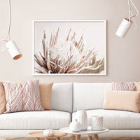 Thumbnail for Wall Art 50cmx70cm Pure Protea II White Frame Canvas