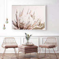 Thumbnail for Wall Art 50cmx70cm Pure Protea II White Frame Canvas