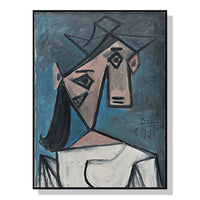 Thumbnail for Wall Art 50cmx70cm Head Of A Woman By Pablo Picasso Black Frame Canvas