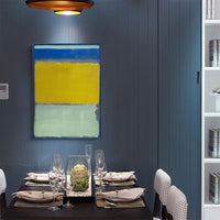 Thumbnail for Wall Art 60cmx90cm Blue Yellow Green By Mark Rothko Black Frame Canvas