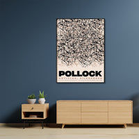 Thumbnail for Wall Art 50cmx70cm Jackson Pollock Exhibition II Black Frame Canvas