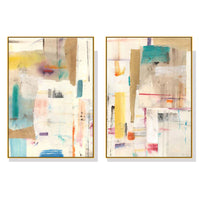 Thumbnail for Wall Art 50cmx70cm Sonder By Jean Kenna 2 Sets Gold Frame Canvas